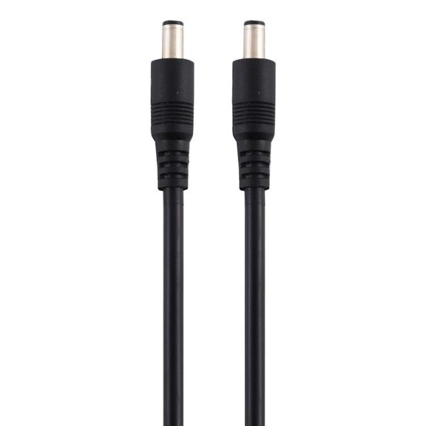 8A DC Power Plug 5.5 x 2.1mm Male to Male Adapter Connector Cable, Length: 1m (Black) - Image 2