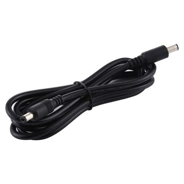8A DC Power Plug 5.5 x 2.1mm Male to Male Adapter Connector Cable, Length: 1m (Black) - Image 4