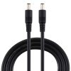 8A DC Power Plug 5.5 x 2.1mm Male to Male Adapter Connector Cable, Length: 1.5m (Black)
