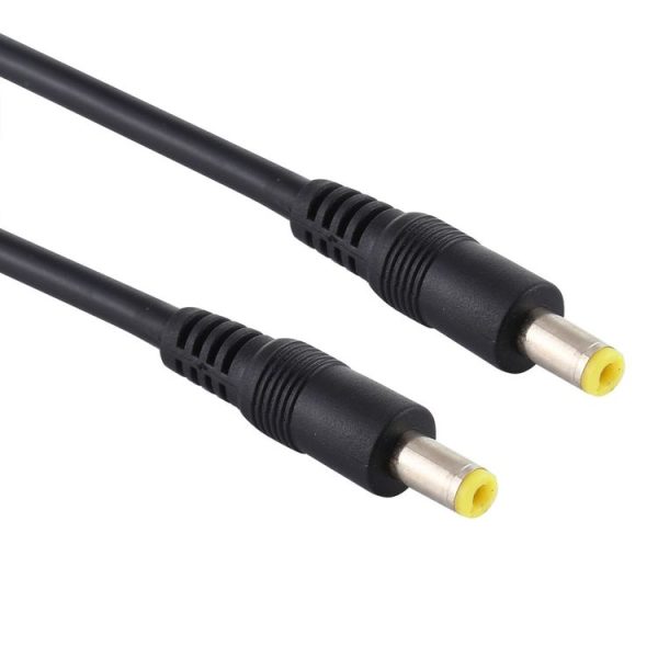 DC Power Plug 5.5 x 2.5mm Male to Male Adapter Connector Cable, Cable Length: 1m (Black) - Image 3