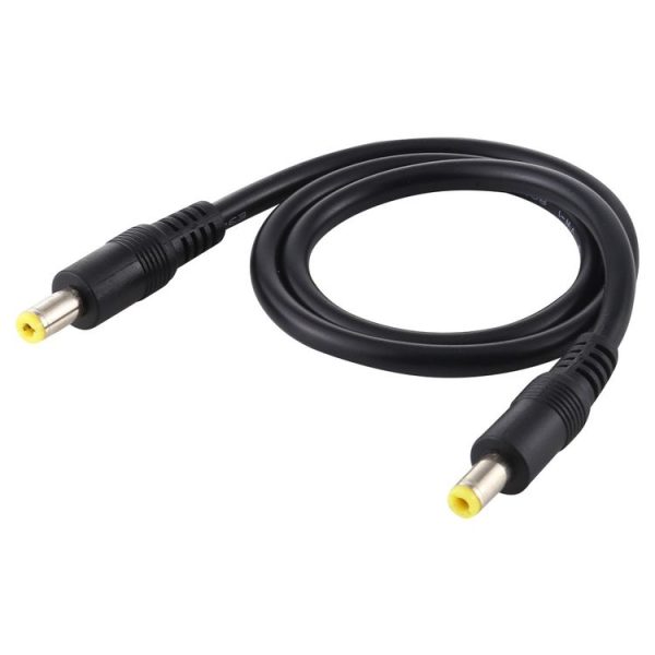 DC Power Plug 5.5 x 2.5mm Male to Male Adapter Connector Cable, Cable Length: 1m (Black) - Image 4
