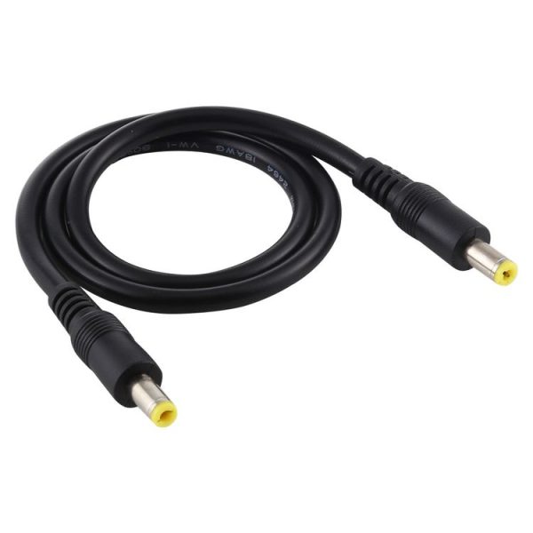 DC Power Plug 5.5 x 2.5mm Male to Male Adapter Connector Cable, Cable Length: 1.5m (Black)
