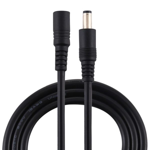 8A 5.5 x 2.1mm Female to Male DC Power Extension Cable, Length: 3m (Black)