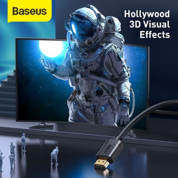 Baseus CAKGQ-B01 High Definition Series HDMI to HDMI Adapter Cable, Cable Length: 2m (Black) - Image 10