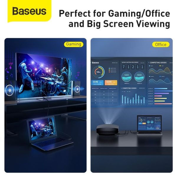Baseus CAKGQ-C01 High Definition Series HDMI to HDMI Adapter Cable, Cable Length: 3m (Black) - Image 8