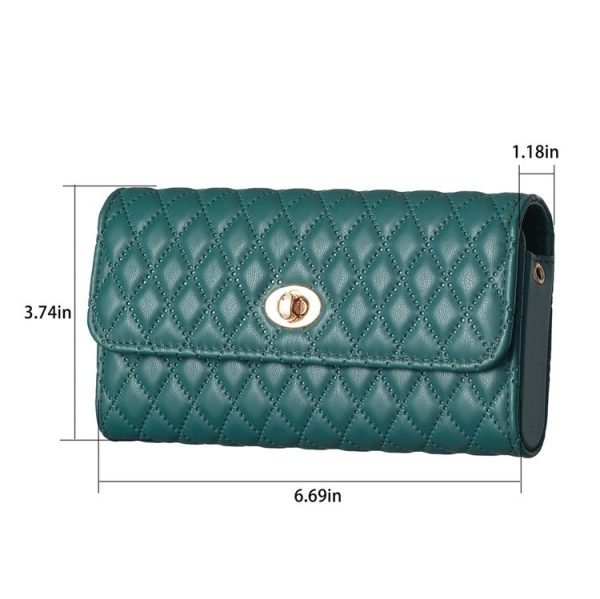 Crossbody PU Horizontal BFB02 Shoulder Bag (Green) - Image 2