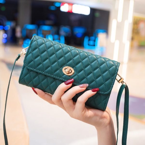 Crossbody PU Horizontal BFB02 Shoulder Bag (Green) - Image 6
