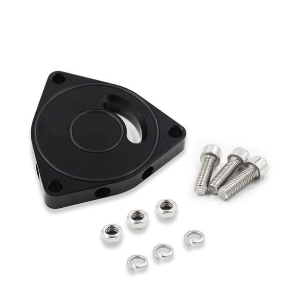 Honda Civic 2015-2021 Car Turbo Blow Off Valve Plate Spacer BOV 1.5T Coupe Billet (Black)