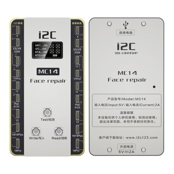 I2C MC14 Dot Matrix Repair Instrument for iPhone X to 14Pro Max / iPad Pro 3 / 4 Series