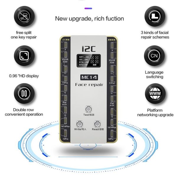 I2C MC14 Dot Matrix Repair Instrument for iPhone X to 14Pro Max / iPad Pro 3 / 4 Series - Image 2