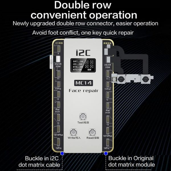 I2C MC14 Dot Matrix Repair Instrument for iPhone X to 14Pro Max / iPad Pro 3 / 4 Series - Image 7