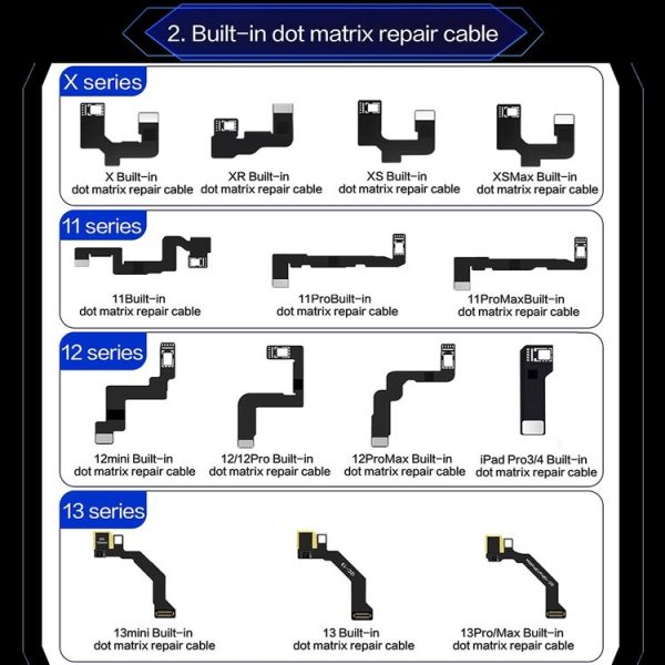 I2C MC14 Dot Matrix Repair Instrument for iPhone X to 14Pro Max / iPad Pro 3 / 4 Series - Image 9