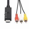 AV to HDMI 1080P HD Converter, Length: 1m (Black) - Image 2