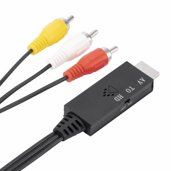 AV to HDMI 1080P HD Converter, Length: 1m (Black) - Image 5