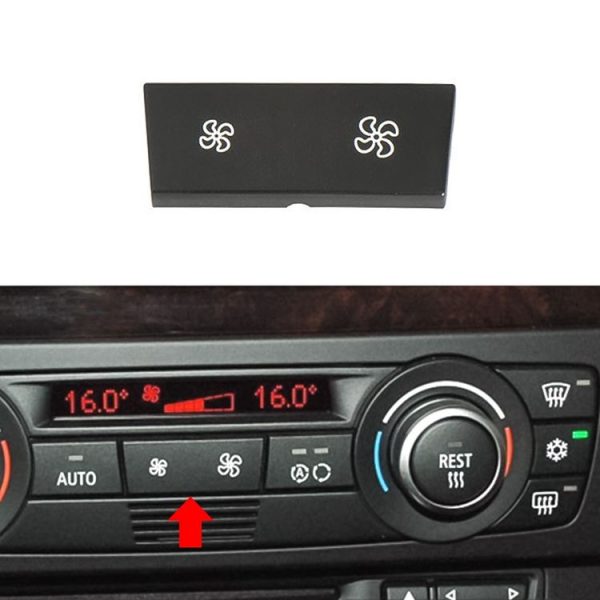 BMW 1 Series / 3 Series / X1 / X3 Left Driving Car Air Conditioner Panel Switch Button Air Volume Key Without OFF 6411 9320 348-MA