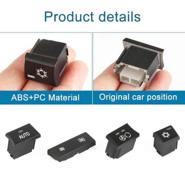 BMW 1 Series / 3 Series / X1 / X3 Left Driving Car Air Conditioner Panel Switch Button Air Volume Key Without OFF 6411 9320 348-MA - Image 2