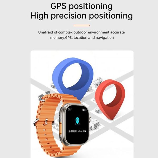 WS-E9 Ultra 2.2 inch IP67 Waterproof Loop Nylon Band Smart Watch, Support Heart Rate / NFC (Black) - Image 11