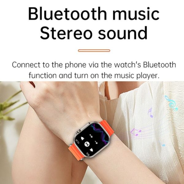 WS-E9 Ultra 2.2 inch IP67 Waterproof Loop Nylon Band Smart Watch, Support Heart Rate / NFC (Black) - Image 15