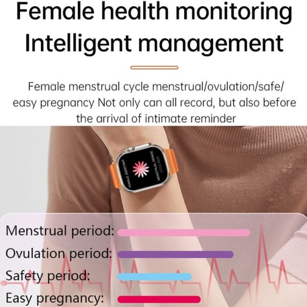 WS-E9 Ultra 2.2 inch IP67 Waterproof Loop Nylon Band Smart Watch, Support Heart Rate / NFC (Black) - Image 18