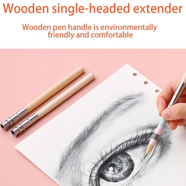 Adjustable Wooden Double Ended Pencil Extender To Lengthen The Pen Barrel - Image 4