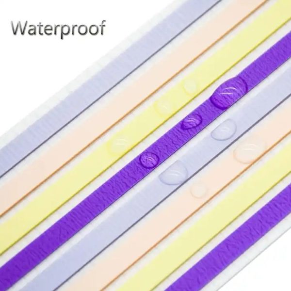 Transparent Strip Color Fluorescent Waterproof Sticky Note Long Strip Index Sticker (002) - Image 4