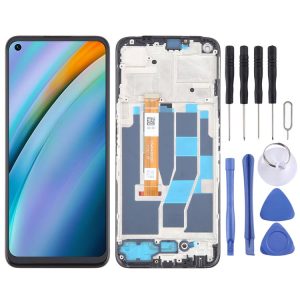 Realme Q3t OEM LCD Screen Digitizer Full Assembly with Frame