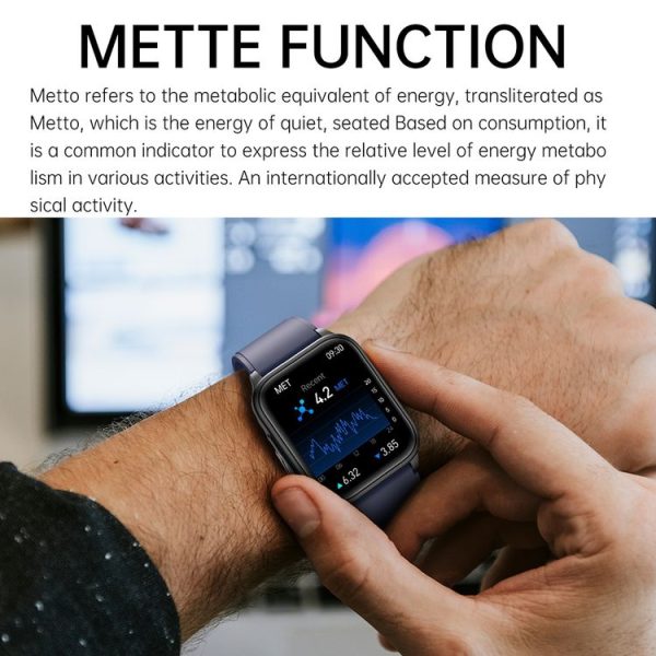 ET540 1.91 inch IP67 Waterproof Silicone Band Smart Watch, Support ECG / Non-invasive Blood Glucose Measurement (Black) - Image 8