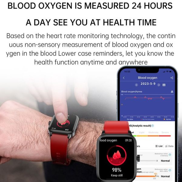 ET540 1.91 inch IP67 Waterproof Silicone Band Smart Watch, Support ECG / Non-invasive Blood Glucose Measurement (Black) - Image 9
