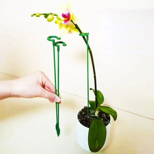 10pcs Plant Potted Flower Shape Support Rod Fixed Anti-lodging Leaf Guard Frame, Size: 17cm - Image 5