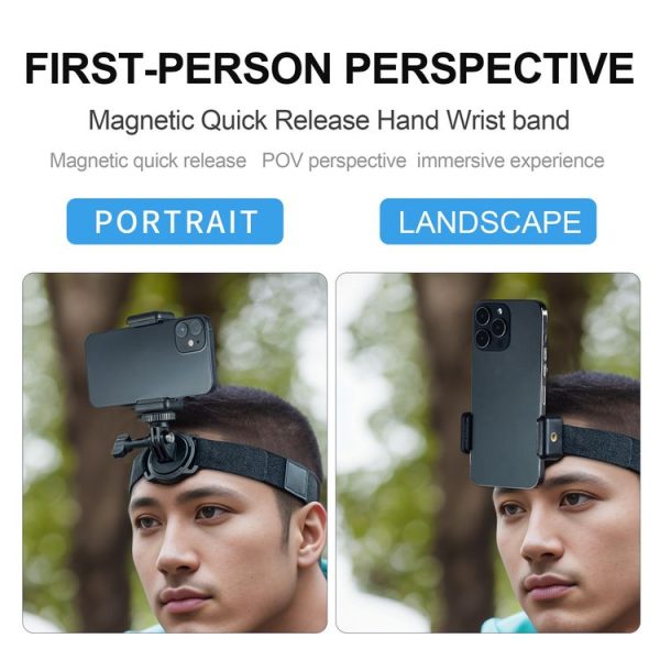 STARTRC Action Camera Magnetic POV View Bracket Quick Release Headband - Image 5