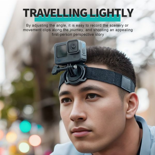 STARTRC Action Camera Magnetic POV View Bracket Quick Release Headband - Image 6