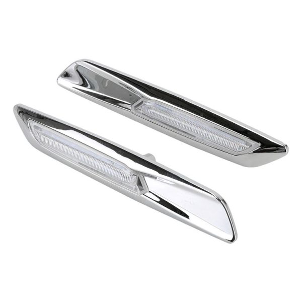 2 PCS Car Fender Light LED Leaf Board Side DC12V / 1.7W for BMW, Yellow Light, Style: A - Image 2