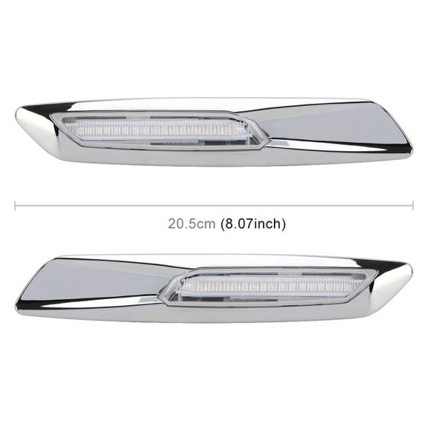 2 PCS Car Fender Light LED Leaf Board Side DC12V / 1.7W for BMW, Yellow Light, Style: A - Image 3