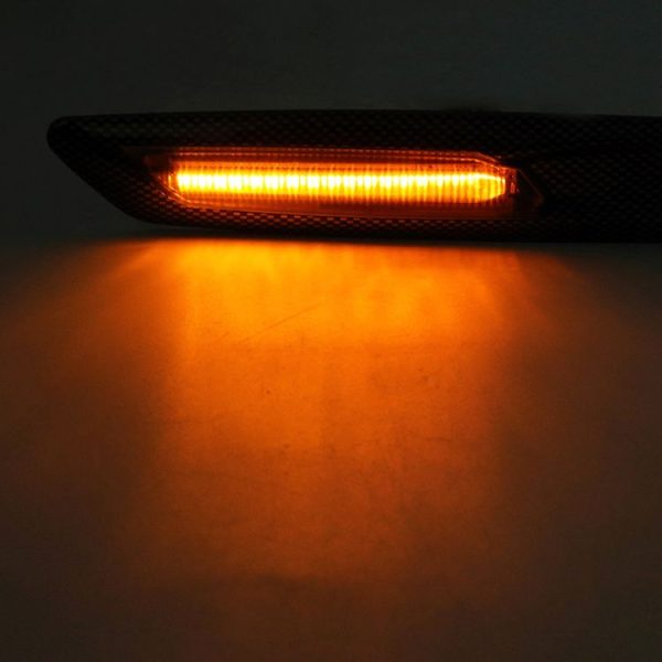 2 PCS Car Fender Light LED Leaf Board Side DC12V / 1.7W for BMW, Yellow Light, Style: A - Image 6