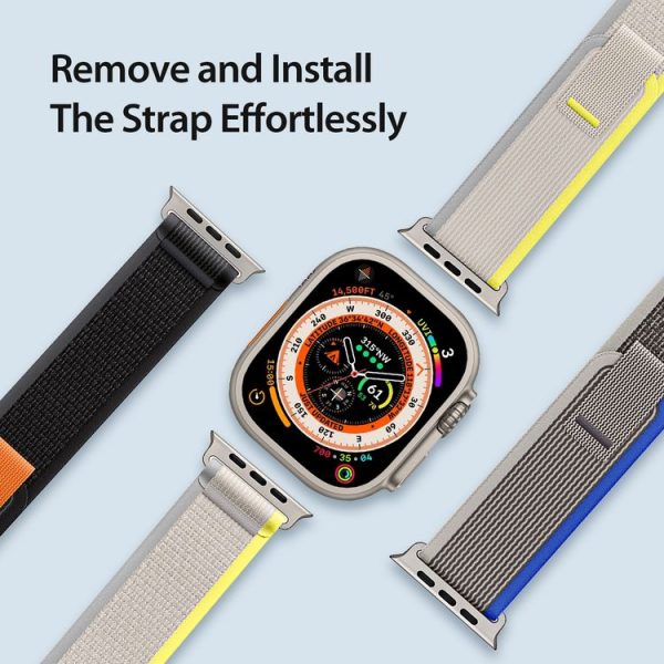 Apple Watch 10 46mm DUX DUCIS YJ Series Nylon Watch Band (Black) - Image 8