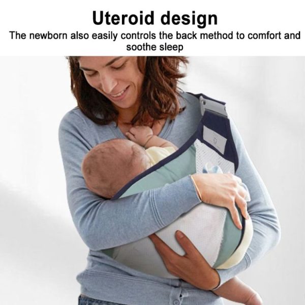 Baby Carrier Front Sling Carrier Portable Baby Carrier (Grey) - Image 2