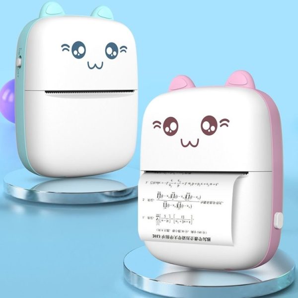 C9 Mini Bluetooth Wireless Thermal Printer With 1 Roll Paper (Blue) - Image 6