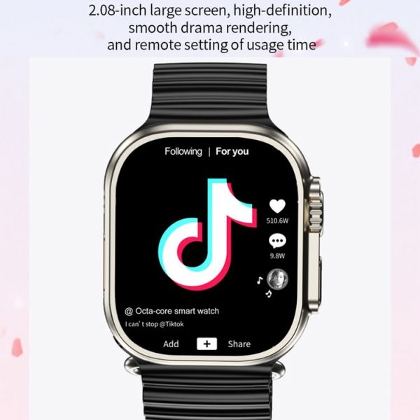 GS29 2.08 inch IP67 Waterproof 4G Android 9.0 Smart Watch Support AI Video Call / GPS, Specification: 1G+16G (Black) - Image 12