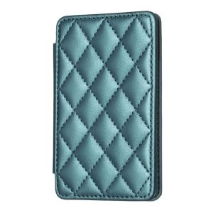 BFK05 Rhombus Pattern Card Bag Mobile Phone Back Sticker (Green)