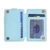 BFK03 Metal Ring Card Bag Mobile Phone Back Sticker (Blue) - Image 3