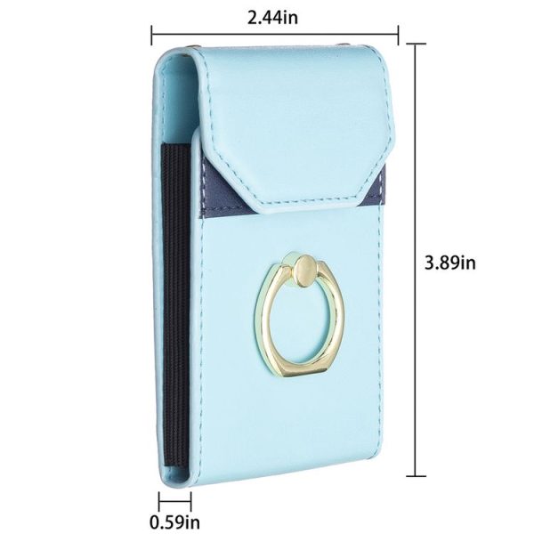 BFK04 Organ Card Bag Mobile Phone Back Sticker (Blue) - Image 2