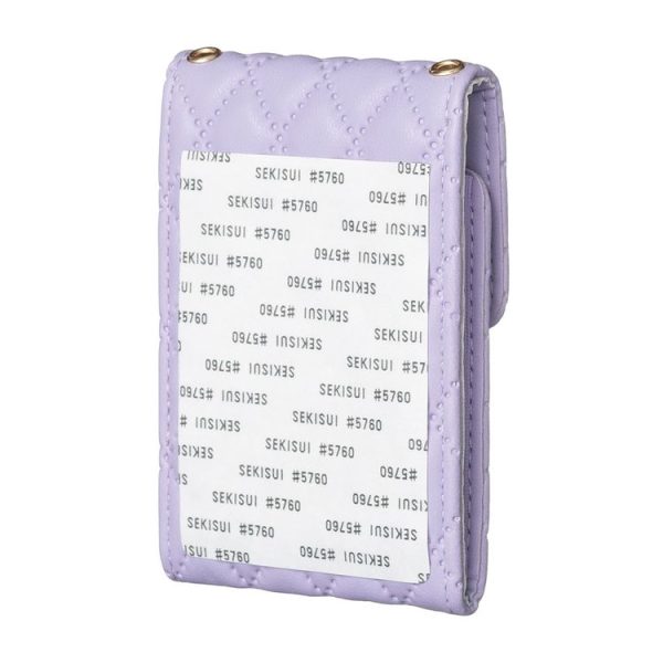 BFK08 Vertical Card Bag Mobile Phone Back Sticker (Purple) - Image 3