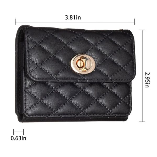BFK09 Metal Buckle Horizontal Card Bag Mobile Phone Back Sticker (Black) - Image 2