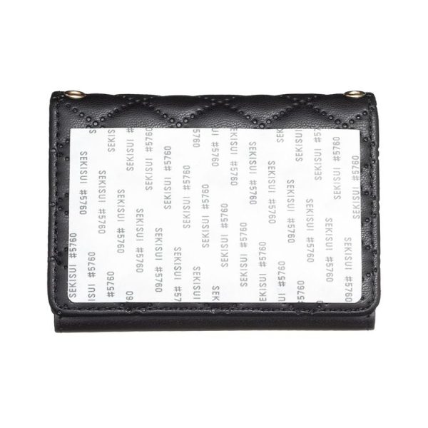 BFK09 Metal Buckle Horizontal Card Bag Mobile Phone Back Sticker (Black) - Image 3