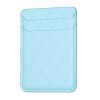 BFK11 Diamond Lattice Card Bag Mobile Phone Back Sticker (Blue)
