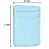 BFK11 Diamond Lattice Card Bag Mobile Phone Back Sticker (Blue) - Image 2