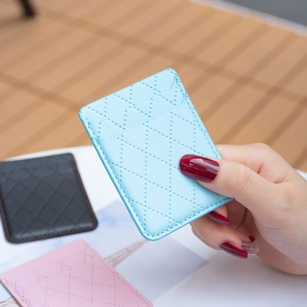 BFK11 Diamond Lattice Card Bag Mobile Phone Back Sticker (Blue) - Image 5