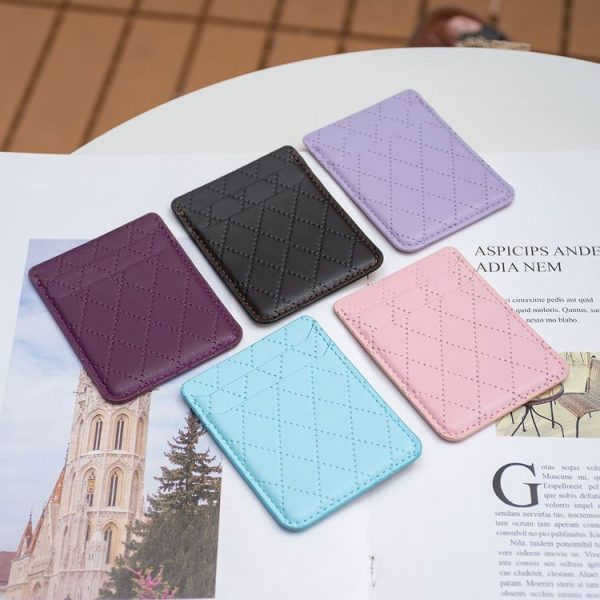 BFK11 Diamond Lattice Card Bag Mobile Phone Back Sticker (Blue) - Image 6