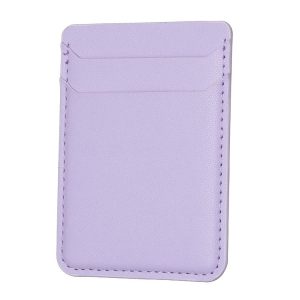 BFK12 R20 Texture Card Bag Mobile Phone Back Sticker (Purple)