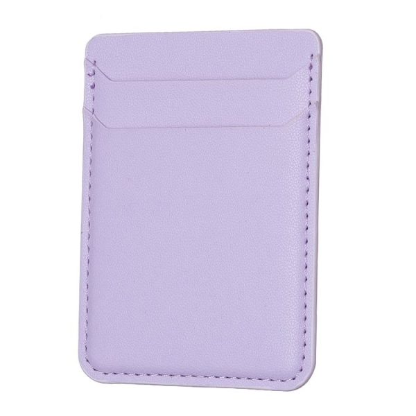BFK12 R20 Texture Card Bag Mobile Phone Back Sticker (Purple)